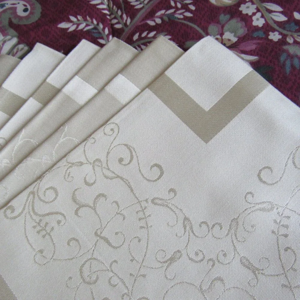 Set of 6 100% Cotton Napkins 18.5